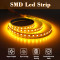 2835 12V DC Amber Color SMD Led Strip 1 Meter 3.5mm Female Jack Connector